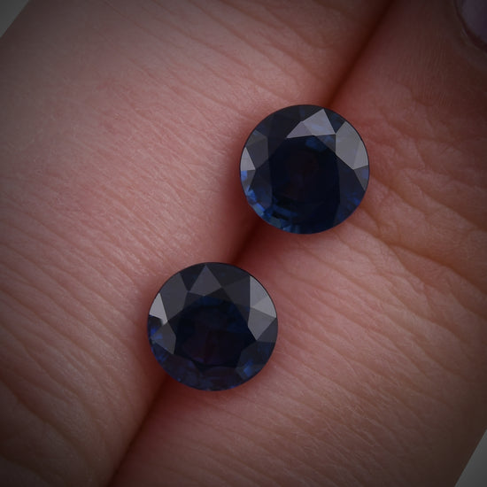 2.82 Carat Blue THAI Round Sapphire