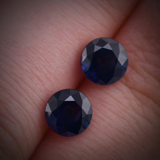 2.86 Carat Blue THAI Round Sapphire