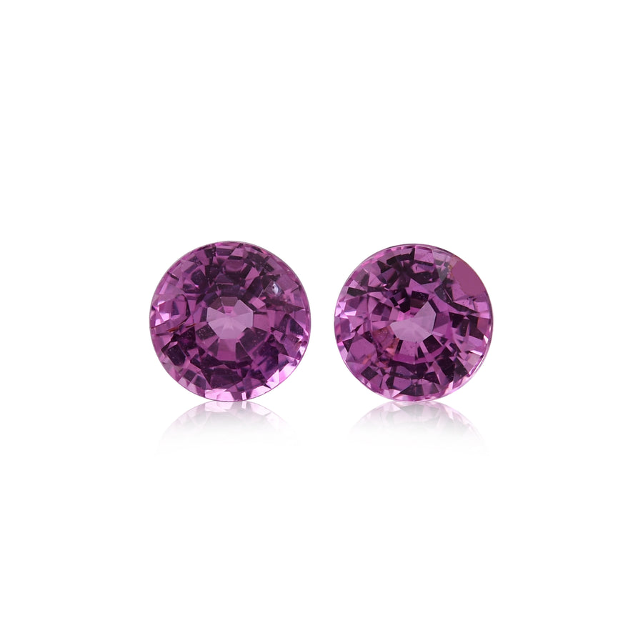 1.52 Carat Pink MADAGASCAR Round Sapphires