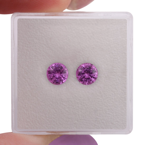 1.34 Carat Pink MADAGASCAR Round Sapphire