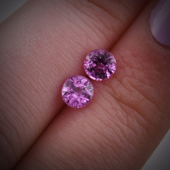 1.34 Carat Pink MADAGASCAR Round Sapphire