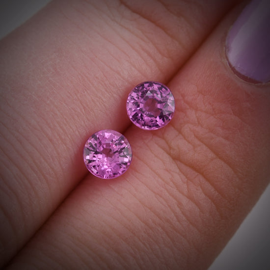 1.33 Carat Pink MADAGASCAR Round Sapphire