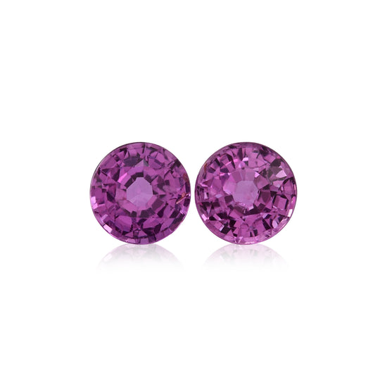 1,43 Karat rosa MADAGASKAR Rundsaphir