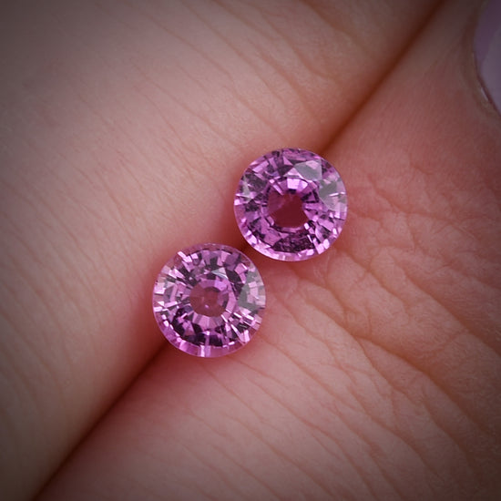 1.06 Carat Pink MADAGASCAR Round Sapphire