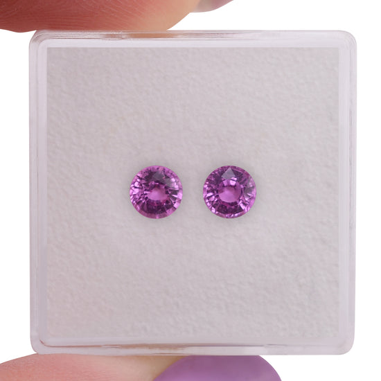 1.06 Carat Pink MADAGASCAR Round Sapphire
