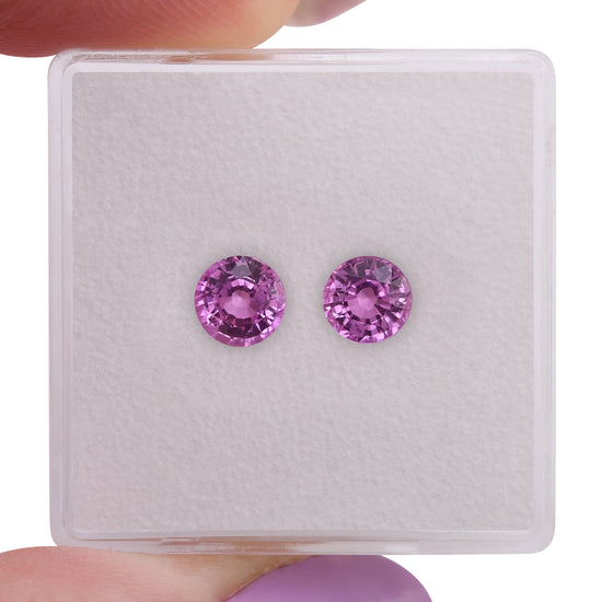 1.31 Carat Pink MADAGASCAR Round Sapphire