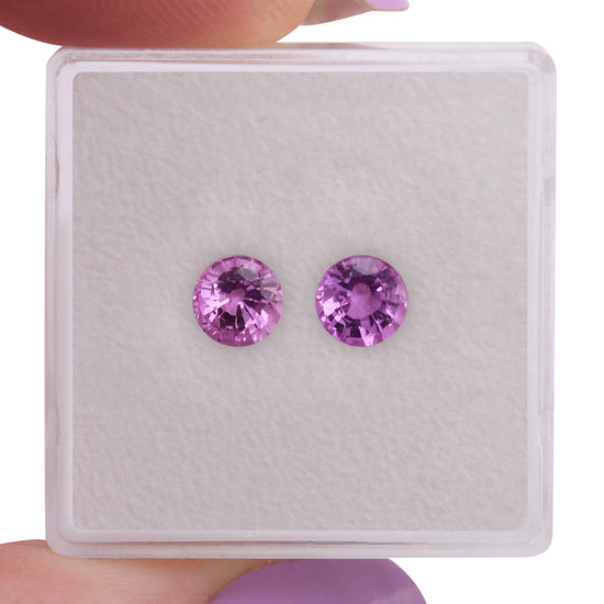 1.42 Carat Pink MADAGASCAR Round Sapphire