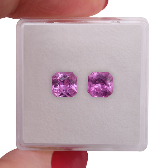 1.81 Carat Pink MADAGASCAR Radiant Sapphire