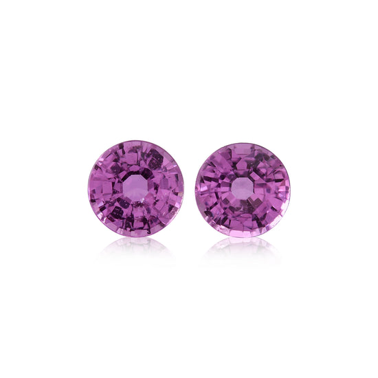 1,28 Karat pinker MADAGASKAR Rundsaphir