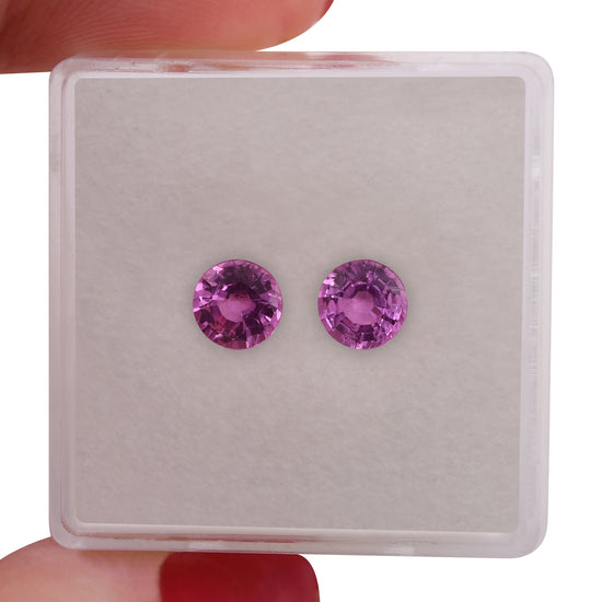 1.43 Carat Pink MADAGASCAR Round Sapphire