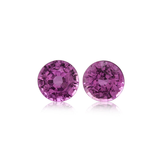 1,38 Karat Pinker MADAGASKAR Rundsaphir