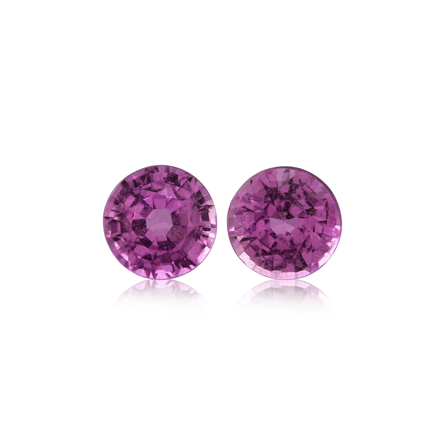 1,38 Karat Pinker MADAGASKAR Rundsaphir