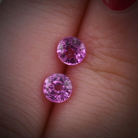 1.38 Carat Pink MADAGASCAR Round Sapphire