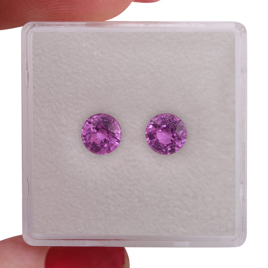 1.35 Carat Pink MADAGASCAR Round Sapphire