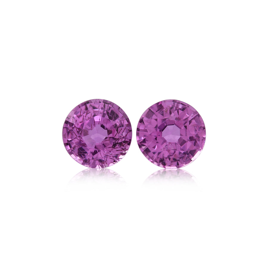 1,35 Karat rosa Madagaskar-Rundsaphir