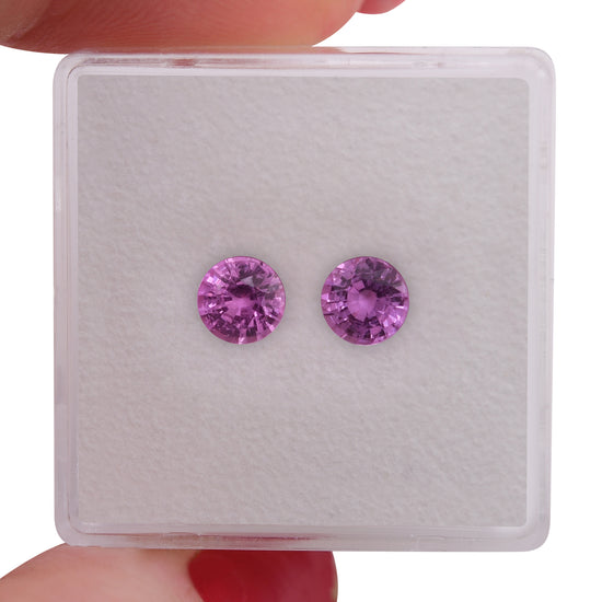 1.26 Carat Pink MADAGASCAR Round Sapphire