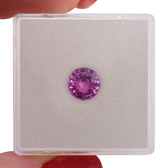 1.36 Carat Pink MADAGASCAR Round Sapphire