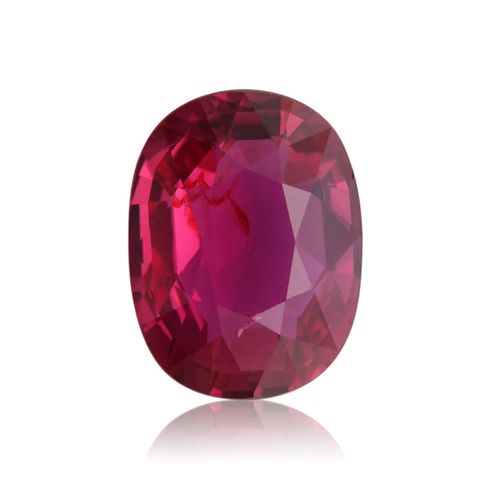5.05 Carat Red MOZAMBIQUE Oval Ruby GUBELIN