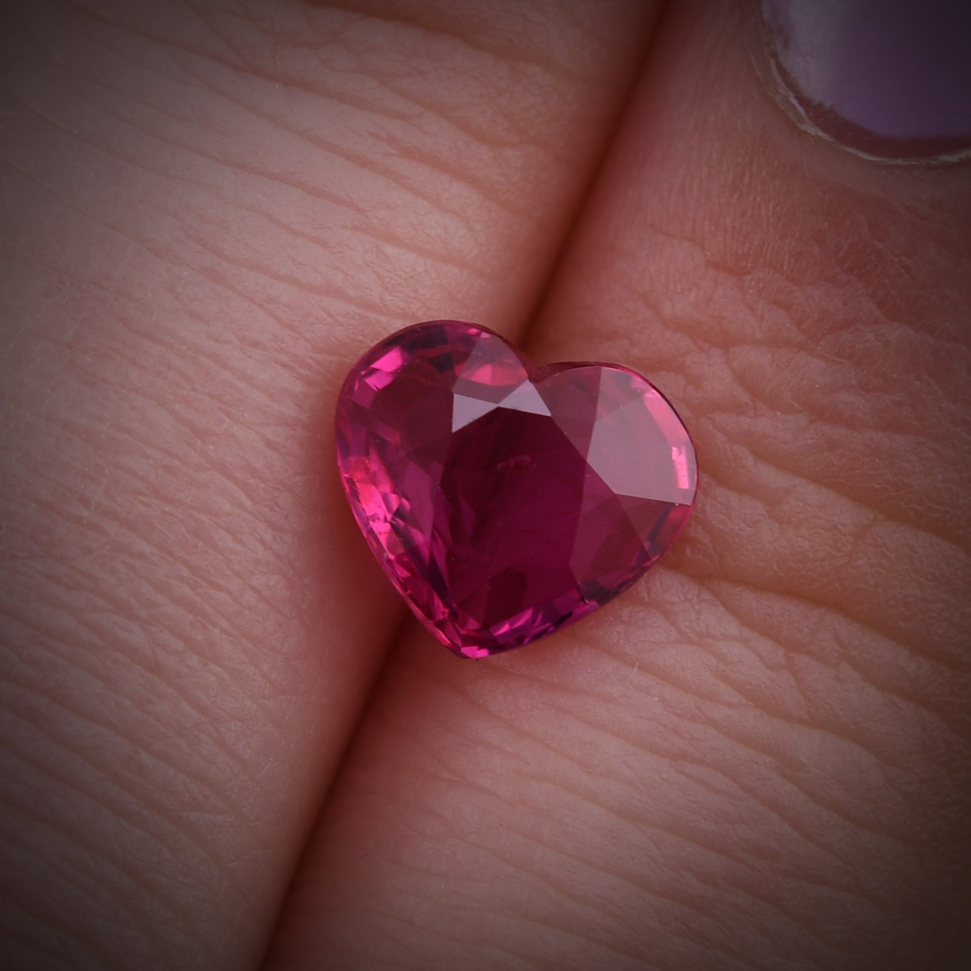 2.03 Carat Red MOZAMBIQUE Heart Ruby GIA | LEIBISH