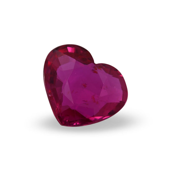 2.03 Carat Red MOZAMBIQUE Heart Ruby GIA