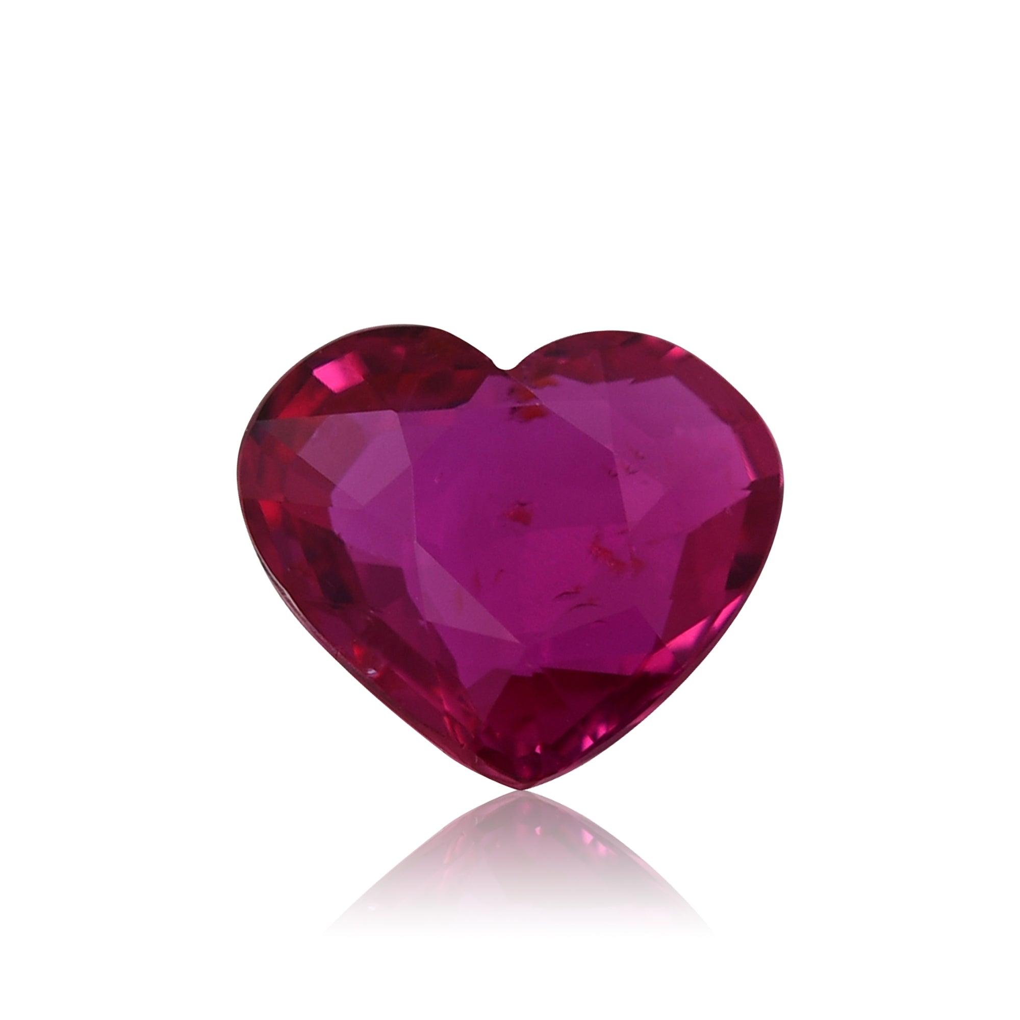 2.03 Carat Red MOZAMBIQUE Heart Ruby GIA | LEIBISH