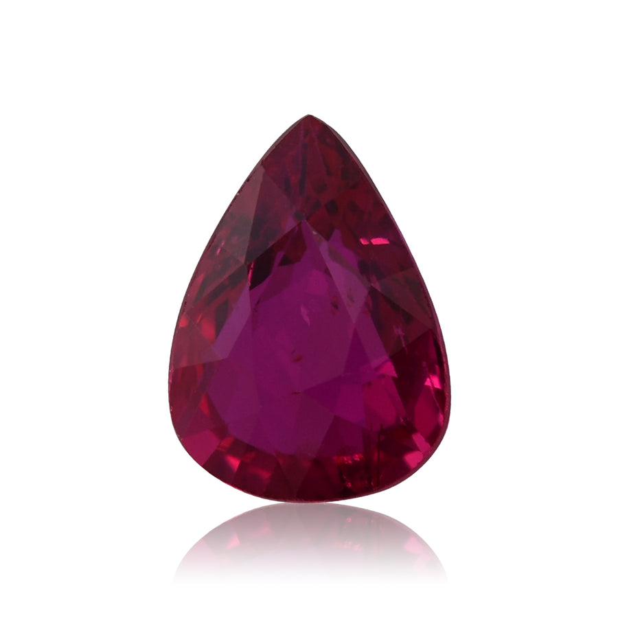 2.27 Carat Red MOZAMBIQUE Pear Ruby GIA
