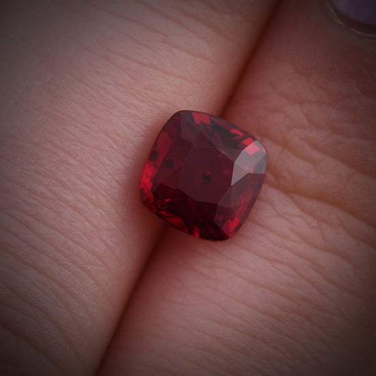 2.17 Carat Red MOZAMBIQUE Cushion Ruby GIA