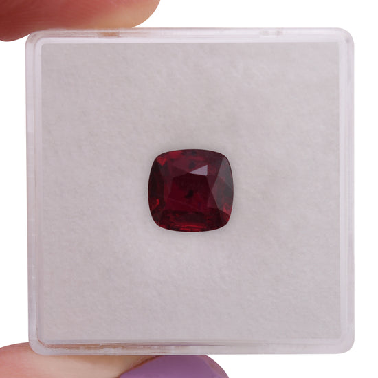 2.17 Carat Red MOZAMBIQUE Cushion Ruby GIA