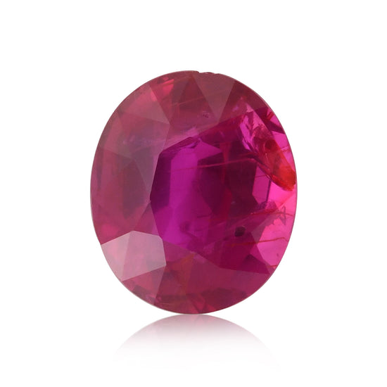 2.58 Carat Red MOZAMBIQUE Oval Ruby GRS