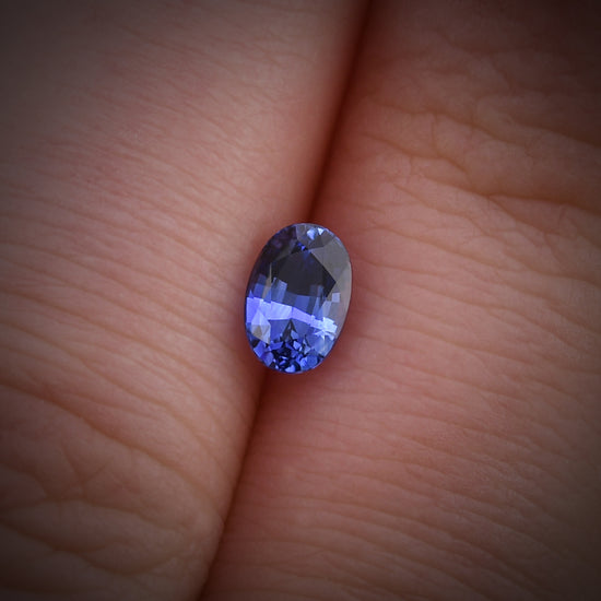 0.70 Carat Blue SRI LANKAN Oval Sapphire