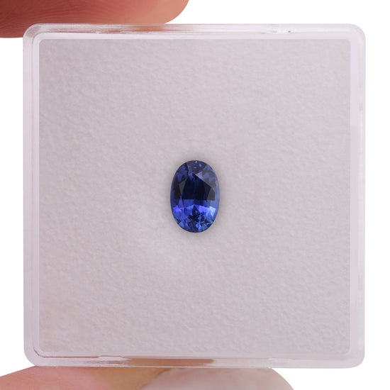 0.70 Carat Blue SRI LANKAN Oval Sapphire