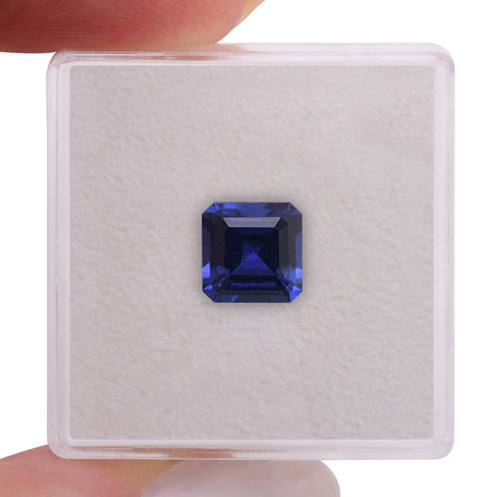 2.05 Carat Blue SRI LANKAN Sq. Emerald Sapphire
