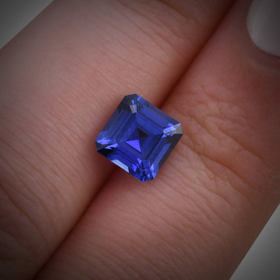 2.05 Carat Blue SRI LANKAN Sq. Emerald Sapphire