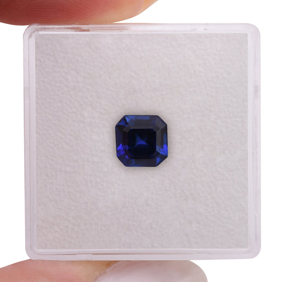 1.47 Carat Blue SRI LANKAN Sq. Emerald Sapphire