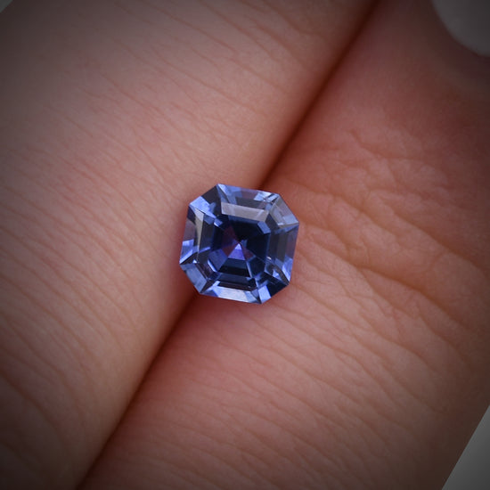 0.92 Carat Blue SRI LANKAN Sq. Emerald Sapphire