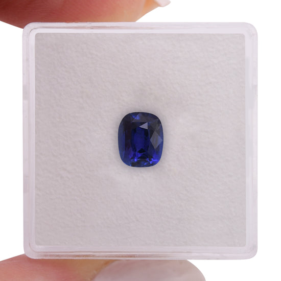 1.34 Carat Blue SRI LANKAN Cushion Sapphire