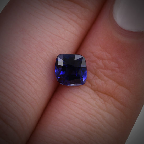 1.30 Carat Blue SRI LANKAN Cushion Sapphire