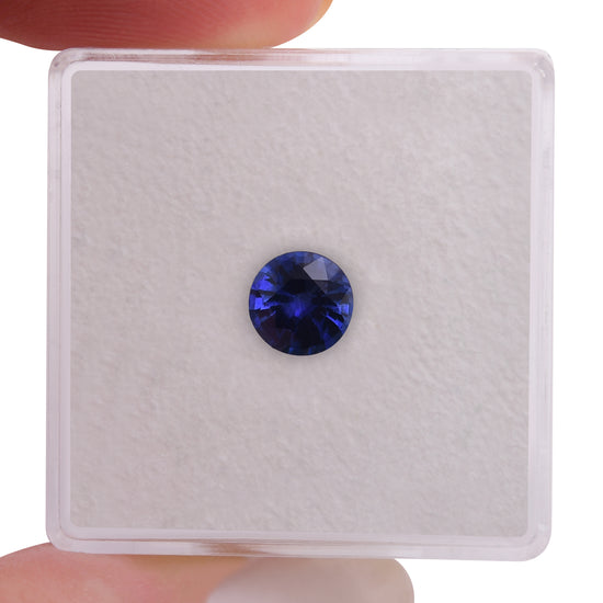 0.90 Carat Blue SRI LANKAN Round Sapphire
