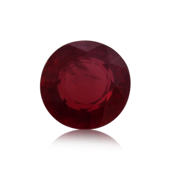 0.67 Carat Red MOZAMBICAN Round Ruby