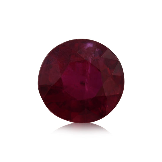 0.79 Carat Red MOZAMBICAN Round Ruby