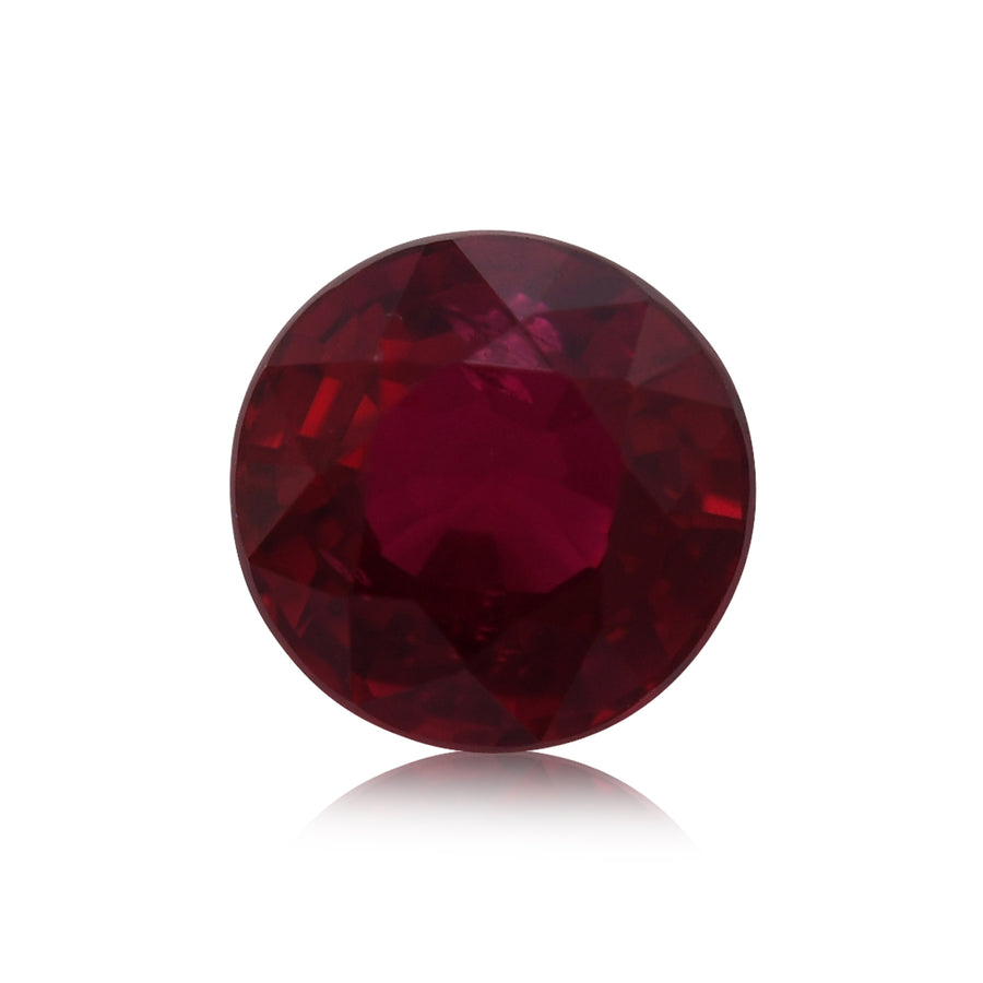 0.74 Carat Red MOZAMBIQUE Round Ruby
