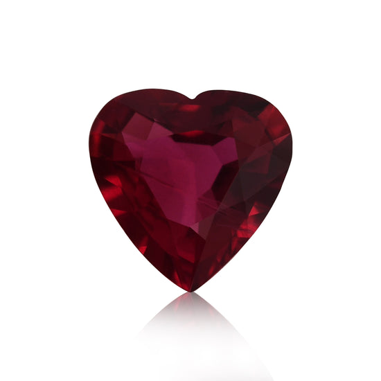 0.81 Carat Red MOZAMBIQUE Heart Ruby