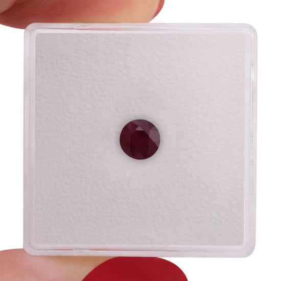 0.54 Carat Red MOZAMBIQUE Round Ruby