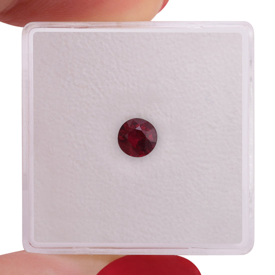 0.62 Carat Red MOZAMBIQUE Round Ruby