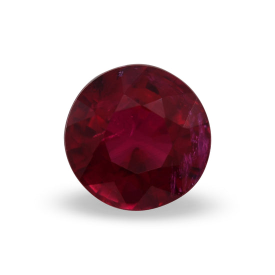 0.62 Carat Red MOZAMBIQUE Round Ruby