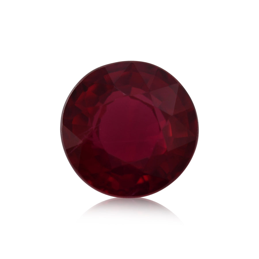 0.61 Carat Red MOZAMBIQUE Round Ruby
