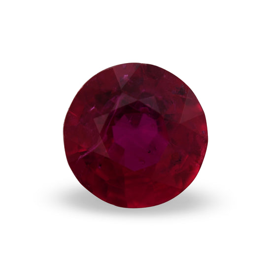 0.58 Carat Red MOZAMBIQUE Round Ruby