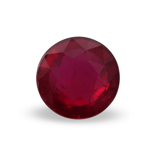 0.64 Carat Red MOZAMBIQUE Round Ruby