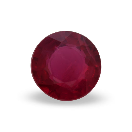 0.69 Carat Red MOZAMBIQUE Round Ruby
