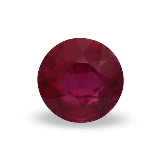 0.66 Carat Red MOZAMBIQUE Round Ruby